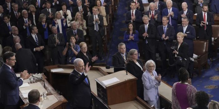 Netanyahu Slams ‘Useful Idiot’ Protesters, Reiterates Israeli Resolve for ‘Total Victory’ to Congress