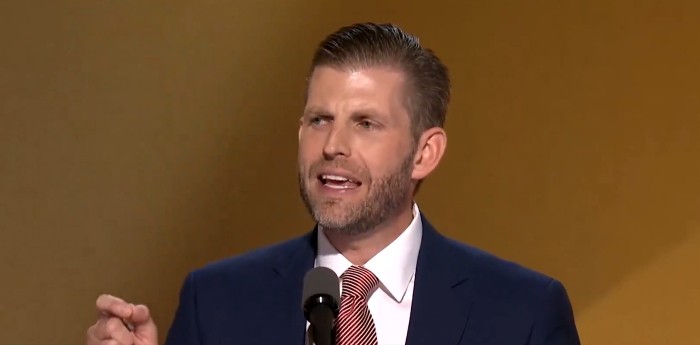 Son Eric: Donald Trump Ran for Office ‘Out of Deep Concern’ for America’s Future